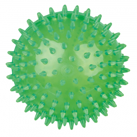 Jucarii pentru Caini - Jucarie Pentru Caini, Minge Arici, Plutitoare,12 cm, Lime, 33652