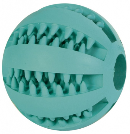 Jucarii pentru Caini - Jucarie Pentru Caini, Denta Fun, Minge, Aroma Menta, Cauciuc, 7 cm 3289