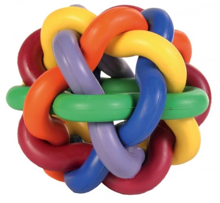 Jucarie Pentru Caini, Minge Innodata, Cauciuc, 10 cm, Multicolora, 32622 [1]
