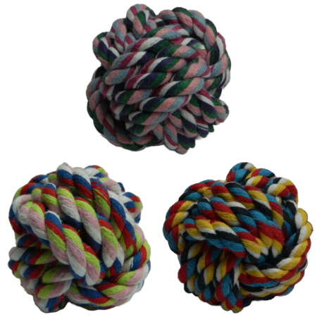 Jucarii pentru Caini - Jucarie minge sfoara mix color Ã˜ 5 cm