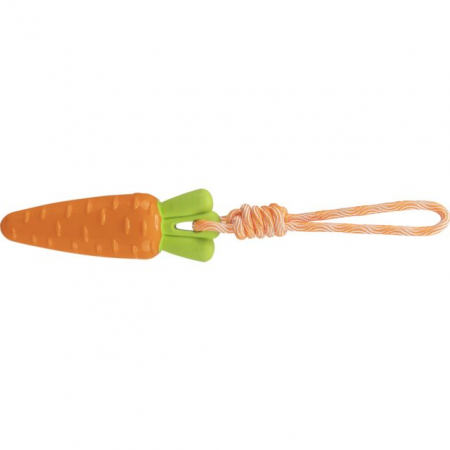 Jucarii pentru Caini - Jucarie Pentru Caini, Morcov Pe Sfoara, TPR, 20cm/39 cm, 34708