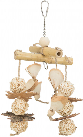 Produse pentru Pasari - Jucarie Pentru Pasari, Naturala, 31 cm, 58993