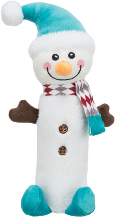 Produse de Craciun - Jucarie Pentru Caini, Xmas, Om De Zapada, Fosnitoare, 38 cm, 92571