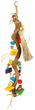 Accesorii pentru Pasari - Jucarie Pentru Pasari, Lemn Natural, 56 cm, 58981