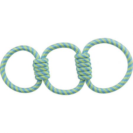 Jucarii pentru Caini - Jucarie Pentru Caini, Tugger, 42 cm, Albastru Petrol/Lime, 33663