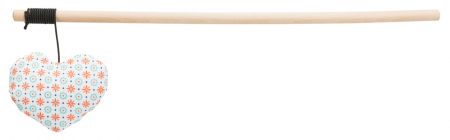 Jucarii pentru Pisici - Jucarie Pentru Pisici, Undita Cu Inima, Fosnitoare, 35 cm, 40790