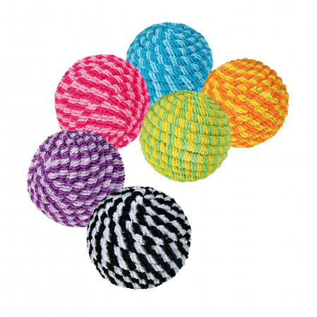 Jucarii pentru Pisici - Jucarie Pentru Pisici, Minge Spirala, 4.5 cm, Diverse Culori, 4570