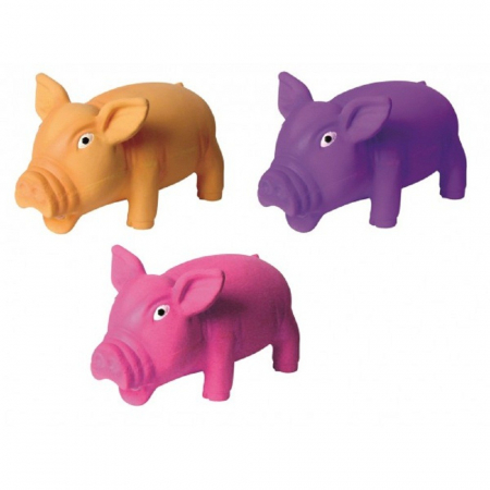 Jucarii pentru Caini - Jucarie porc latex 15 cm