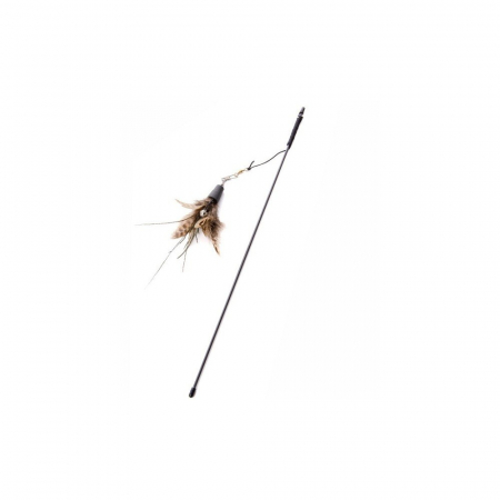 Jucarii pentru Pisici - Jucarie undita 46 cm cu pene