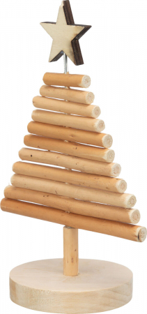 Produse de Craciun - Jucarie Xmas Pom de Craciun, Lemn, 11 x 17 cm, 92656