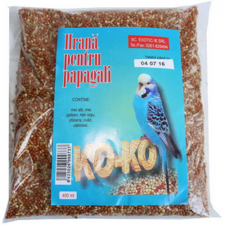 Hrana pentru Pasari - Ko-Ko Papagal Plic 400 ml