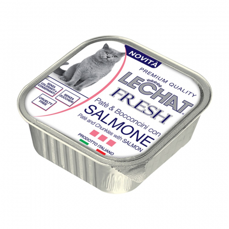 Recompense si Suplimente pentru Pisici - Lechat Fresh - Pate de somon 100 g