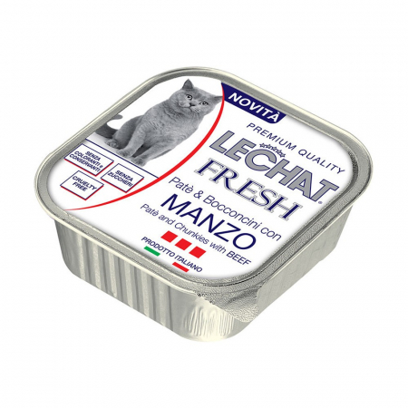 Recompense si Suplimente pentru Pisici - Lechat Fresh - Pate de vita 100 g