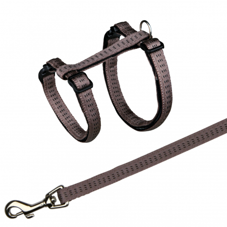 Zgarzi, Lese si Hamuri pentru Pisici - Lesa 1.2 m si Ham 27-44 cm/10 cm pentru Pisici 4195