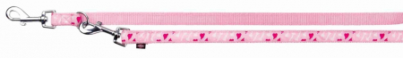 Lese pentru Caini - Lesa Ajustabila Modern Art V Rose Heart, XS-S: 2m/20m, 15928