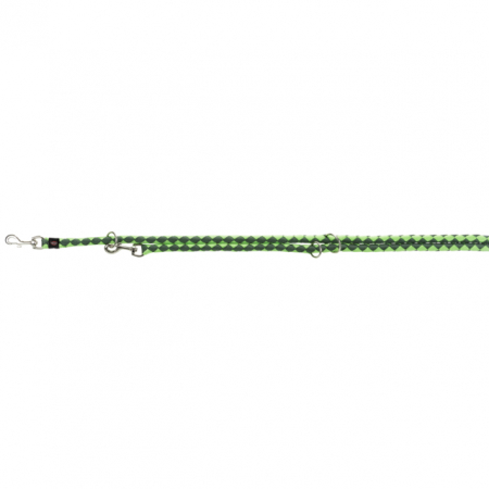 Lese pentru Caini - Lesa Cavo Coarda, Reglabila, L-XL: 2 m / 18 mm, Verde Deschis/Verde Inchis, 143619