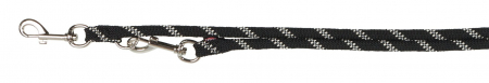 Lese pentru Caini - Lesa Cordelina Ajustabila S-M 2 m/8 mm Negru 14632
