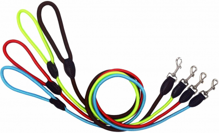 Produse pentru Caini - Lesa cordelina & piele Ø 6 mm/1,2 m