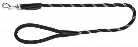 Lese pentru Caini - Lesa Cordelina S-M 1 m/8 mm Negru 14630