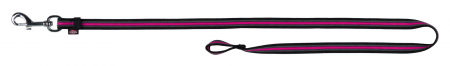 Lese pentru Caini - Lesa Dresaj S-L1 m /17 cm Negru/Roz 20961