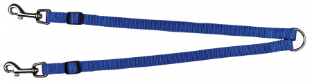 Produse pentru Caini - Lesa Dubla Premium 40-70 cm/15mm albastru 20112