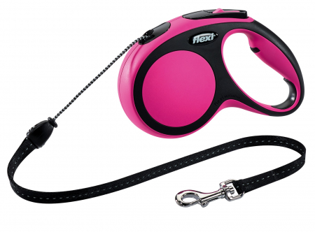 Produse pentru Caini - Lesa Flexi Comfort Coarda 5 m/20 kg Pink 21306