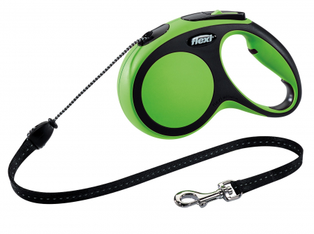 Produse pentru Caini - Lesa Flexi Comfort Coarda M 5 m/20 kg Verde 21304