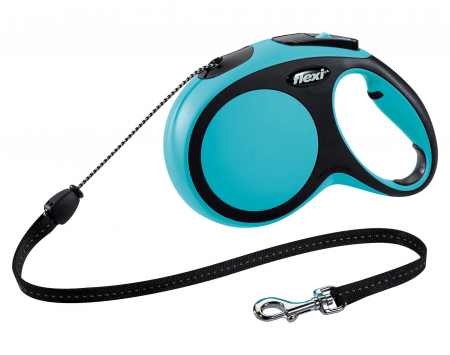 Lese pentru Caini - Lesa Flexi Comfort Snur M 8 m/20 kg Albastru 21322