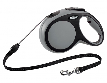Lese pentru Caini - Lesa Flexi Comfort Coarda M 8 m/20 kg Gri 21321