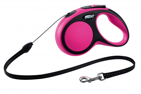Produse pentru Caini - Lesa Flexi Comfort Coarda S 5 m/15 kg Pink 21296