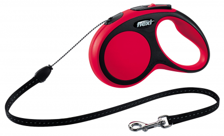Produse pentru Caini - Lesa Flexi Comfort Coarda S 5 m/15 kg Rosu 21293