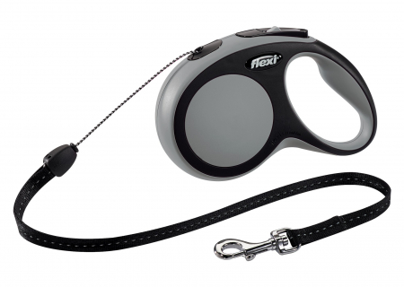 Produse pentru Caini - Lesa Flexi Comfort Coarda S 8 m/12 kg Gri 21311