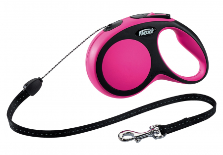 Produse pentru Caini - Lesa Flexi Comfort Coarda S 8 m/12 kg Pink 21316