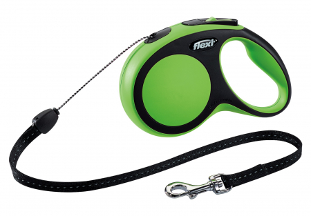 Lese pentru Caini - Lesa Flexi Comfort Coarda S 8 m/12 kg Verde 21314
