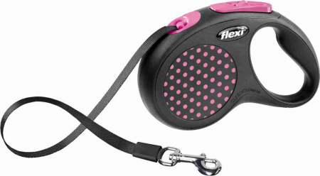 Lese pentru Caini - Lesa Flexi Design 5 m/15 kg Roz 12196