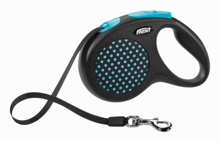 Produse pentru Caini - Lesa Flexi Design 5 m 25 kg cu Banda Albastru 12272