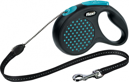 Produse pentru Caini - Lesa Flexi Design cu Snur M 5 m /20 kg Albastru 12182
