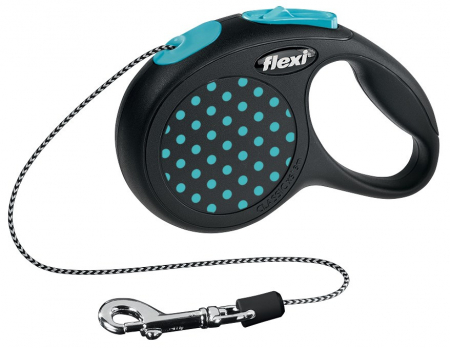 Produse pentru Caini - Lesa Flexi Design cu Snur XS 3 m /8 kg Albastru 12162