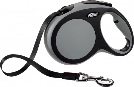 Lese pentru Caini - Lesa Flexi New Comfort cu Banda L 5 m 60 kg Gri 21361