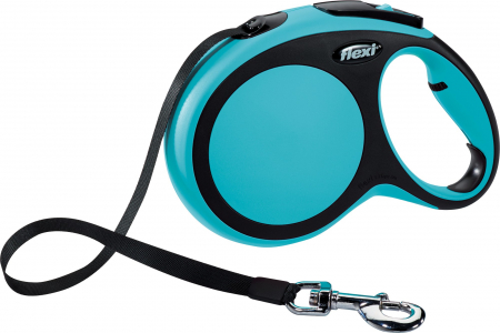 Lese pentru Caini - Lesa Flexi New Comfort cu Banda L 8 m 50 kg Albastru 21372