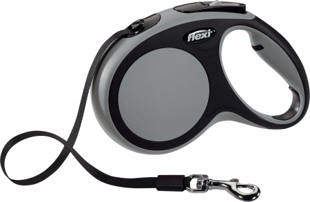 Produse pentru Caini - Lesa Flexi New Comfort cu Banda M 5 m 25 kg Gri 21351