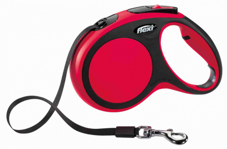 Produse pentru Caini - Lesa Flexi New Comfort cu Banda M 5 m 25 kg Rosu 21353