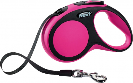 Produse pentru Caini - Lesa Flexi New Comfort cu Banda S 5 m 15 kg Pink 21346