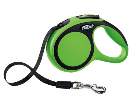 Produse pentru Caini - Lesa Flexi New Comfort cu Banda XS 3 m 12 kg Verde 21334