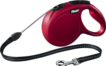Lesa Flexi Classic, Snur, M: 8 m/20 kg, Rosu, 11813 [1]