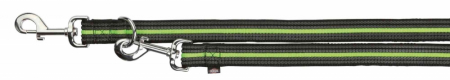Produse pentru Caini - Lesa Fusion Ajustabila, L- x L: 2.00 m/25 mm, negru/verde, 20633