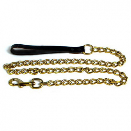 Lese pentru Caini - Lesa Lant 30/100 V Gold Fara Maner