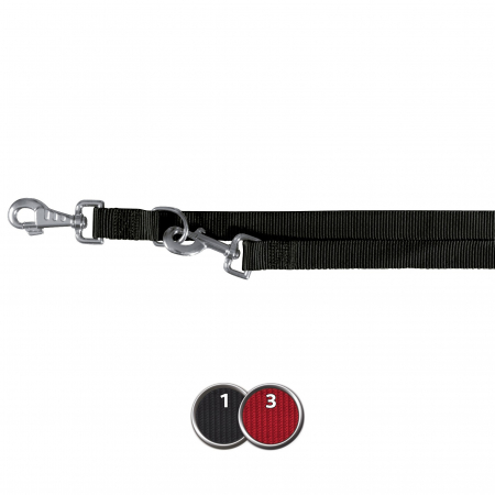 Lese pentru Caini - Lesa Regalbila Clasic Chinga2 m/15 mm Negru 13951
