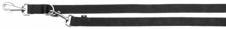 Produse pentru Caini - Lesa Classic, Ajustabila In 3 Puncte, L-XL: 2.00 m/25 mm, Negru, 13971t