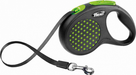 Produse pentru Caini - Lesa Retractabiala Flexi Design Banda S 5 m/15 kg Verde 12194